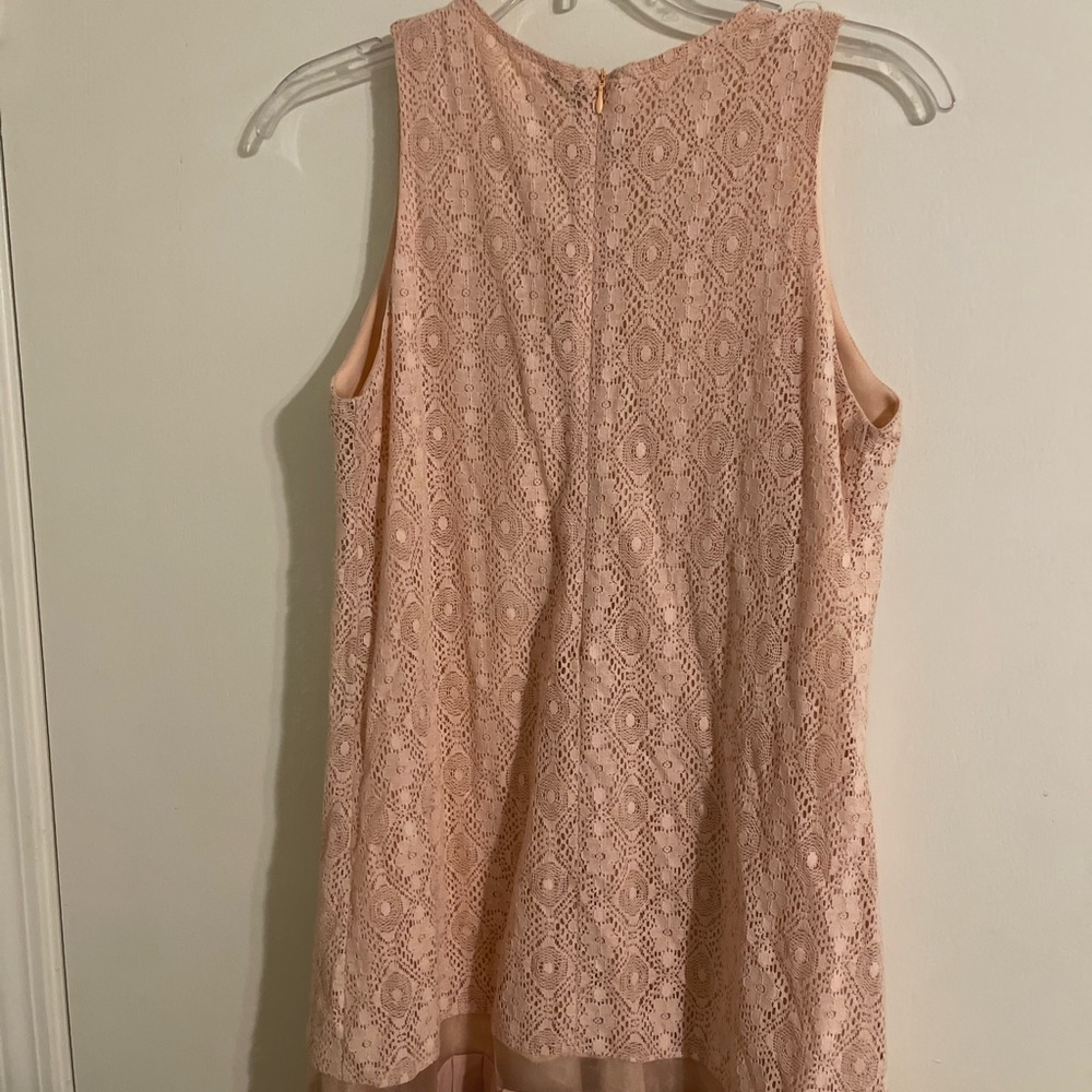 Baby pink lace dress